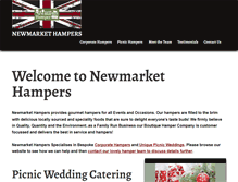 Tablet Screenshot of newmarkethampers.co.uk